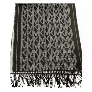 Michael Kors Black and White Patterned  Scarf